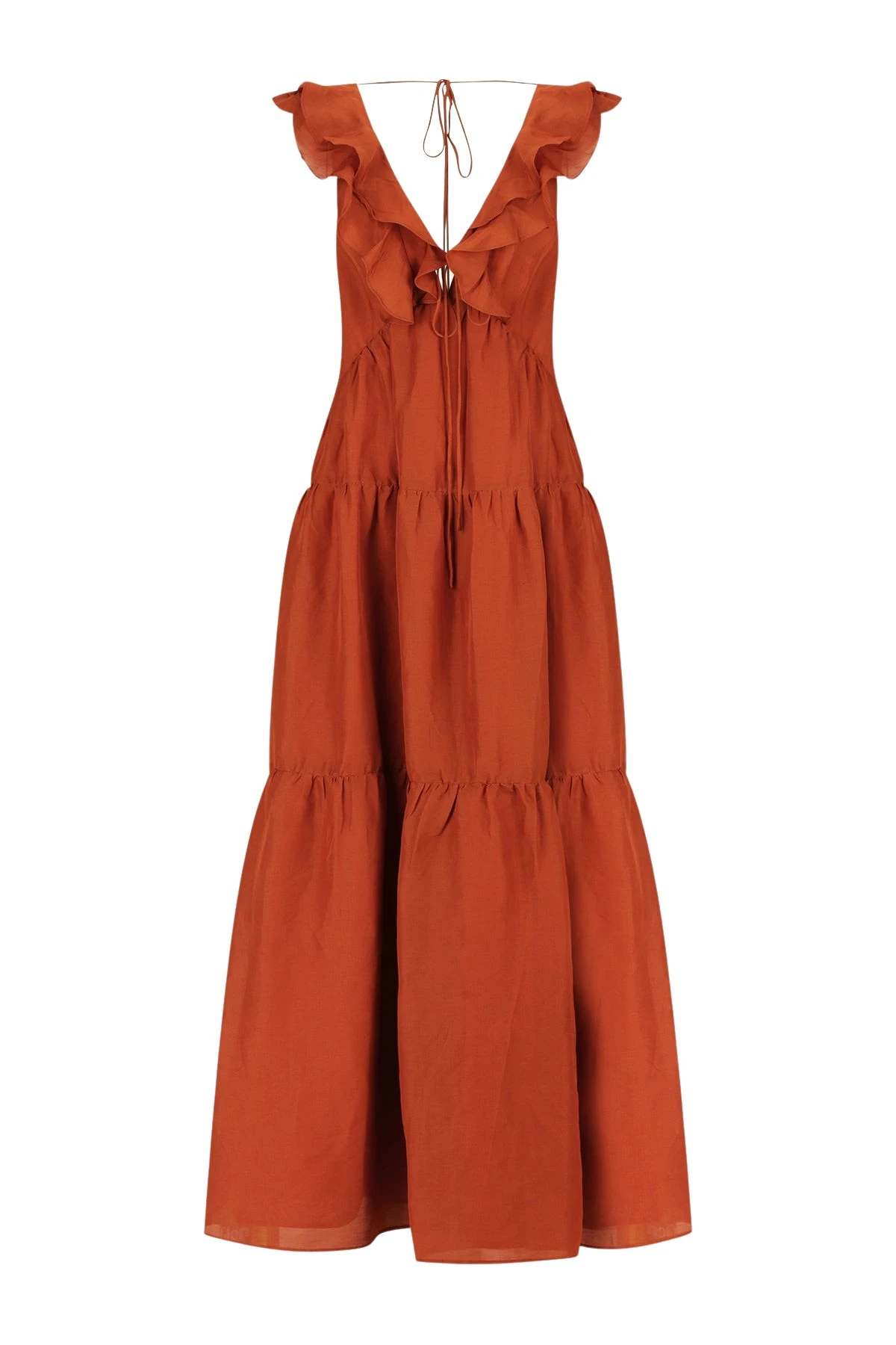 Shona-Joy-Celeste-Layered-Maxi-Dress-Rust88081_nobg Celeste Layered Maxi Dress - Rust - Image 1