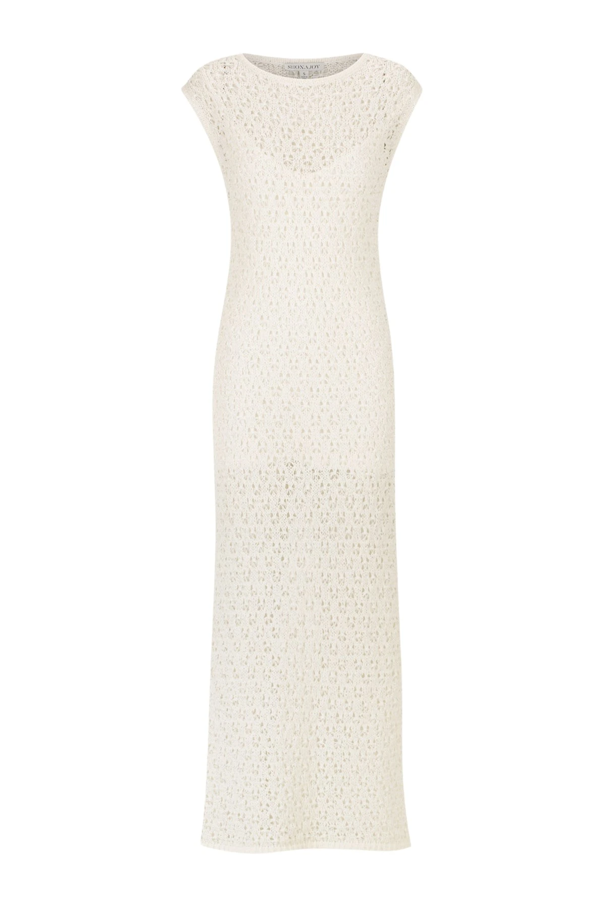 Shona-Joy-Emilio-Round-Neck-Midi-Dress-Rice56097_nobg Emilio Round Neck Midi Dress - Rice - Image 1
