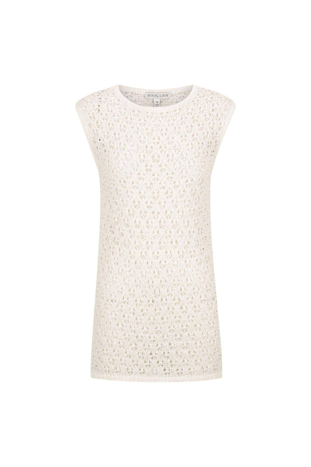 Shona-Joy-Emilio-Round-Neck-Tank-Rice61277_nobg Emilio Round Neck Tank - Rice - Image 1