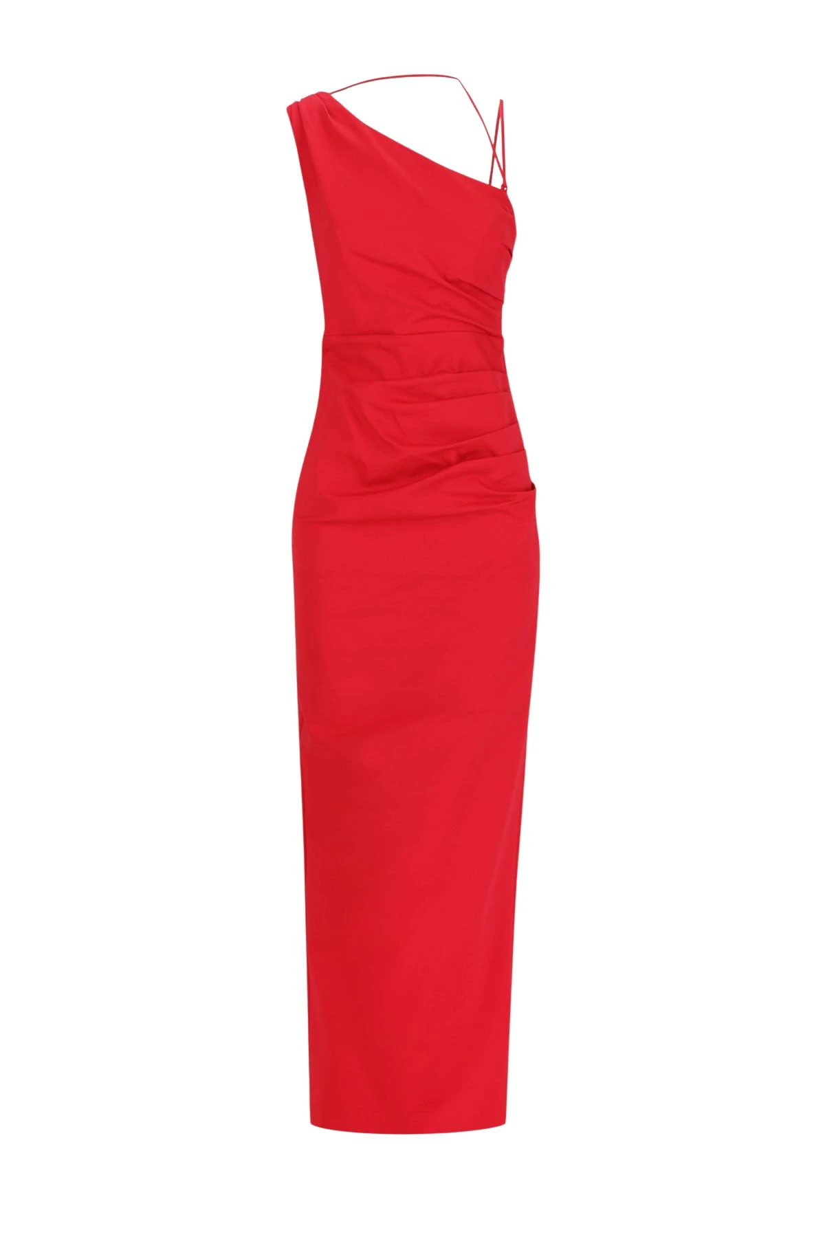 Shona-Joy-Lani-Asymmetrical-Gathered-Maxi-Dress-Chilli13476_nobg Lani Asymmetrical Gathered Maxi Dress - Chilli - Image 1