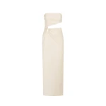 Lani Strapless Cut Out Maxi Dress - Rice