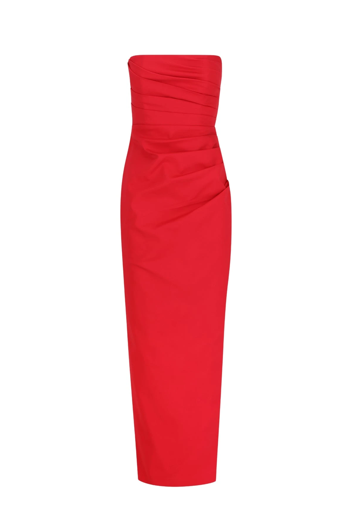 Shona-Joy-Lani-Strapless-Draped-Maxi-Dress-Chilli15803_nobg Lani Strapless Draped Maxi Dress - Chilli - Image 1
