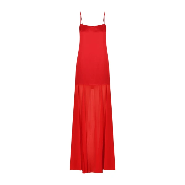 Moraya Dropped Waist Maxi Dress - Chilli
