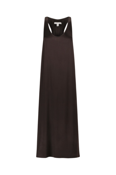 Nora Twist Back Midi Dress - Black
