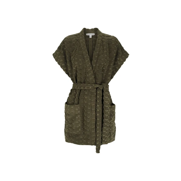 Pauline Sleeveless Robe - Khaki