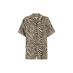 Sana Silk Short Sleeve Tie Shirt