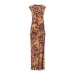Zahra Silk Side Split Maxi Dress