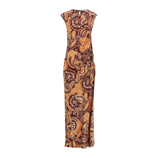 Zahra Silk Side Split Maxi Dress