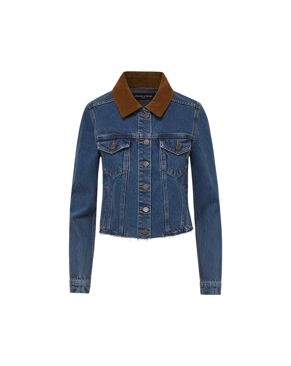Veronica Beard Cara Jean Jacket | Corduroy Collar Veronica Beard Jackets