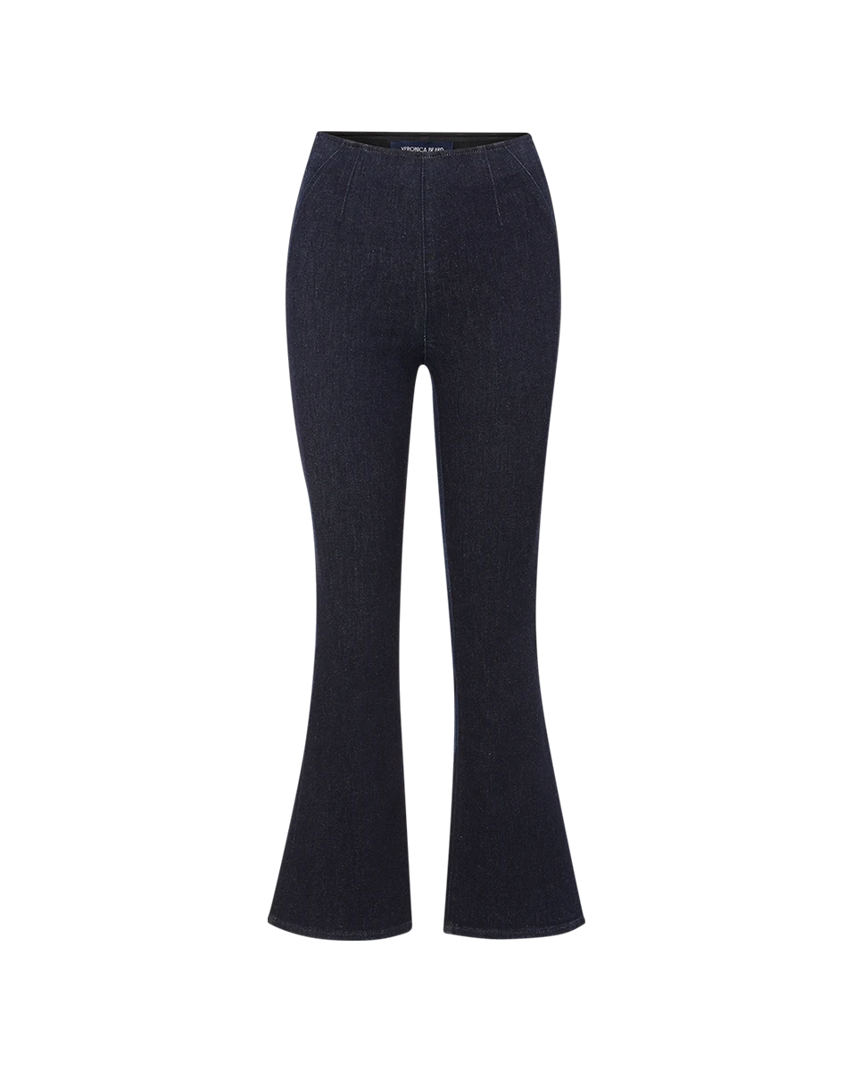 Veronica Beard Carson Off-Duty Kick-Flare Jean Veronica Beard Pants