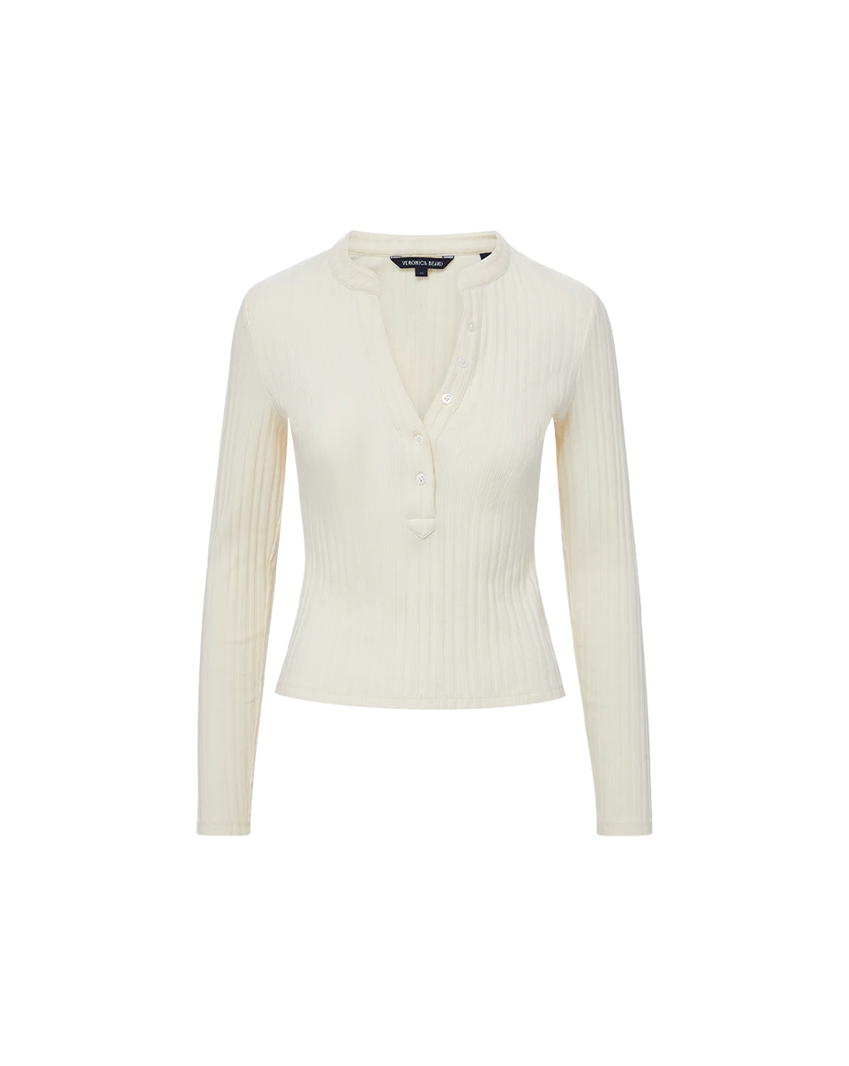 Veronica Beard Jocelyn Henley Shirt Veronica Beard Tops