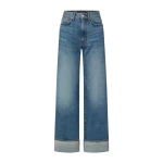 Veronica Beard Taylor Cuffed Wide-Leg Jean Veronica Beard Pants