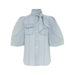 Zimmermann Acacia Denim Lantern Blouse Zimmermann dress