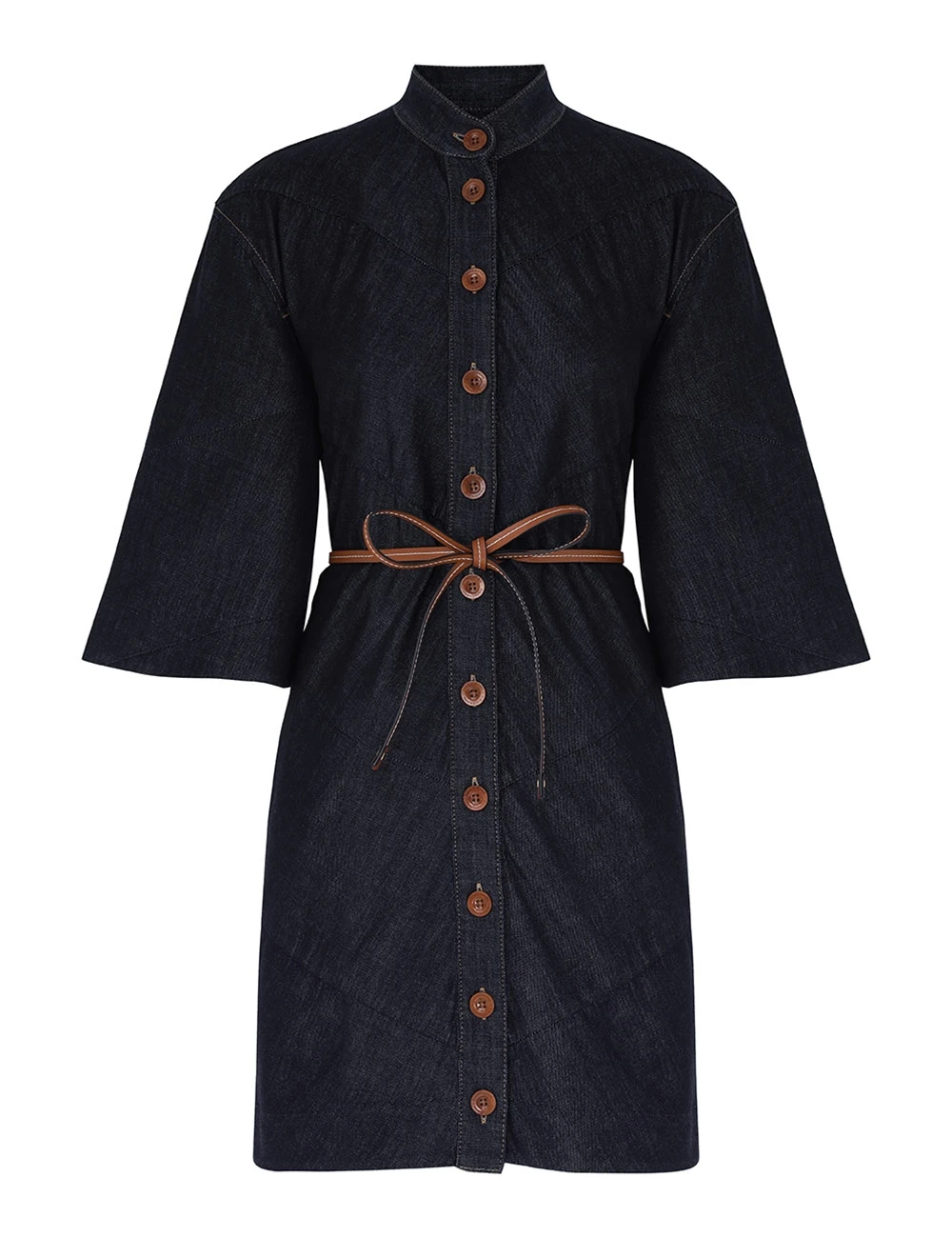 Zimmermann Acacia Denim Mini Shirt Dress Zimmermann dress