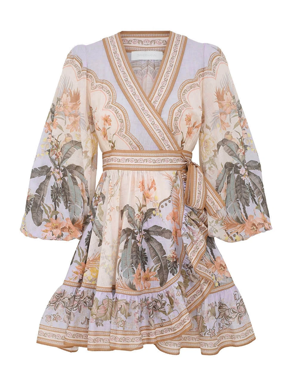 Zimmermann Wylie Mini Wrap Frill Dress Zimmermann dress