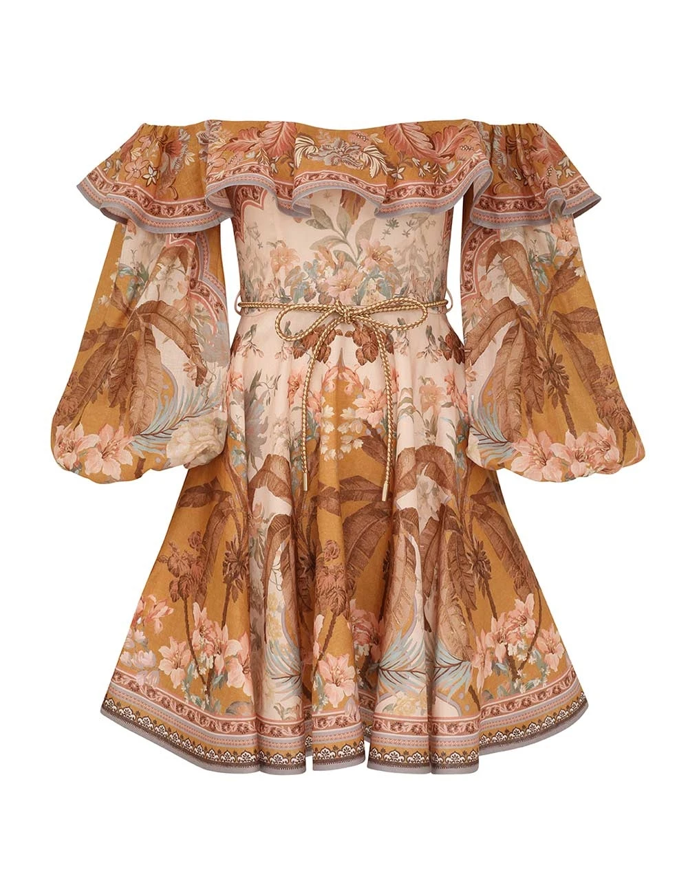 Zimmermann Wylie Off-Shoulder Mini Dress Zimmermann dress