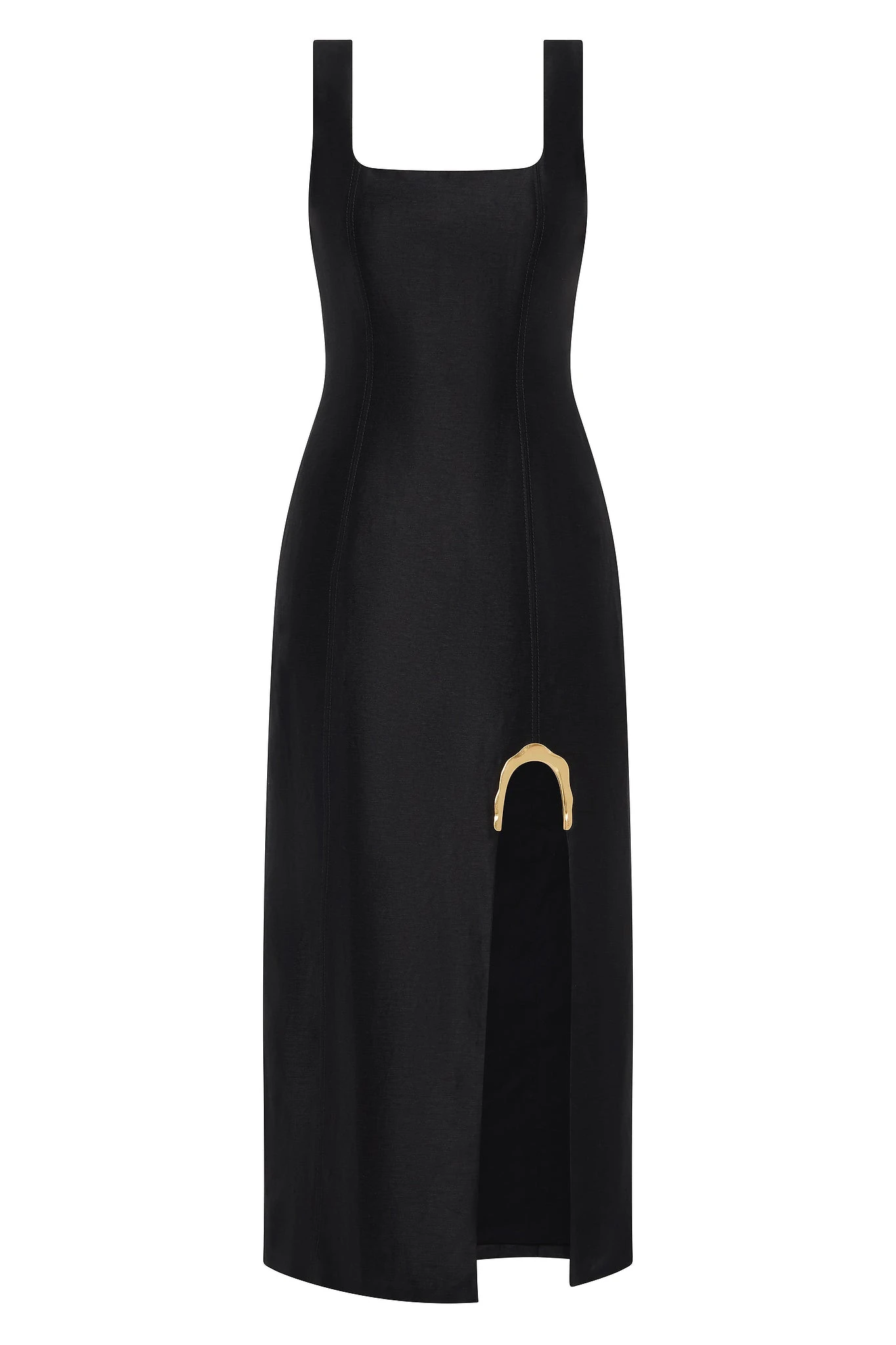 Aje-Flourish-Midi-Dress Aje Black Dresses