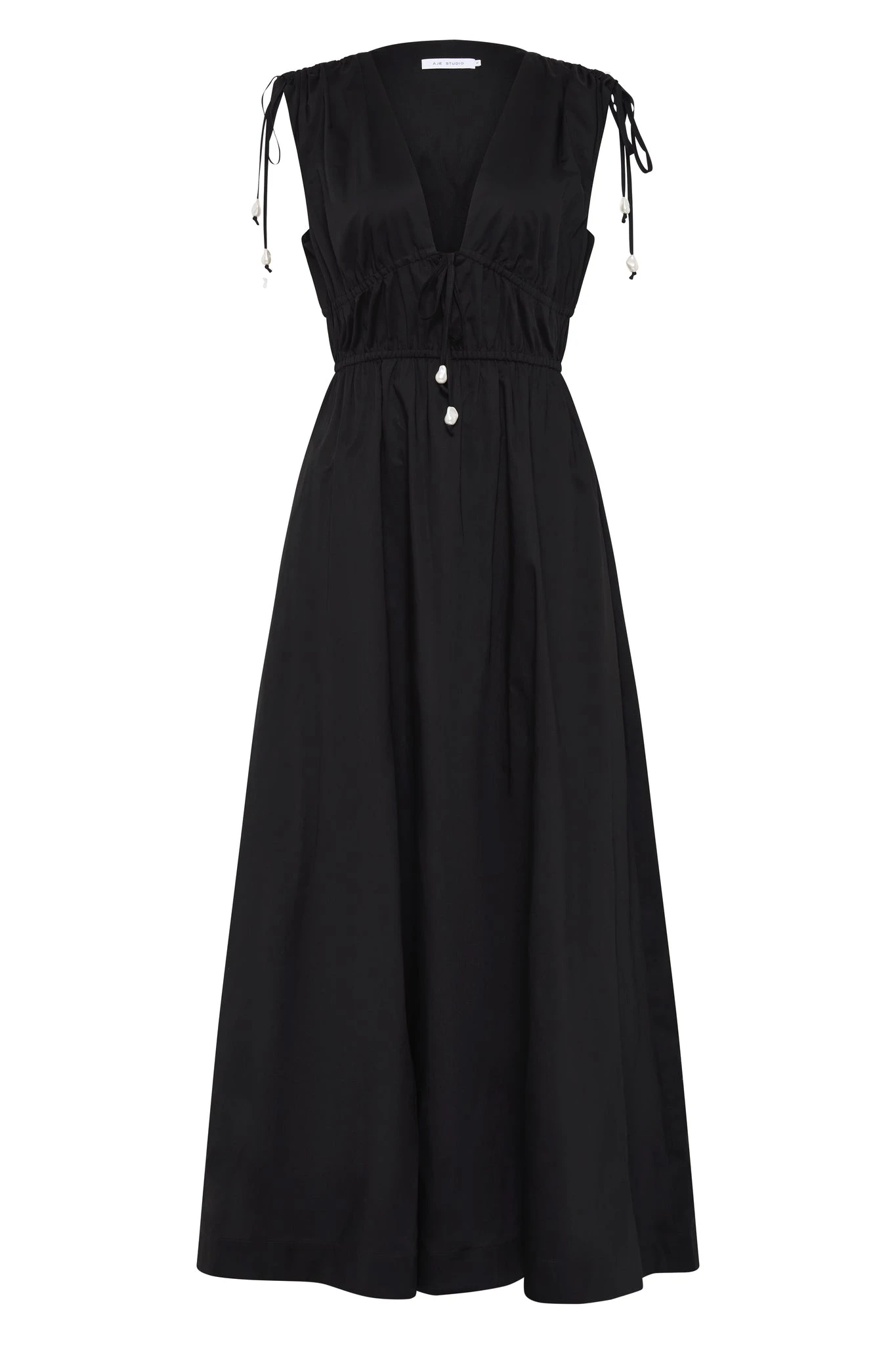 Aje-Marley-Tie-Maxi-Dress Aje Black Dresses