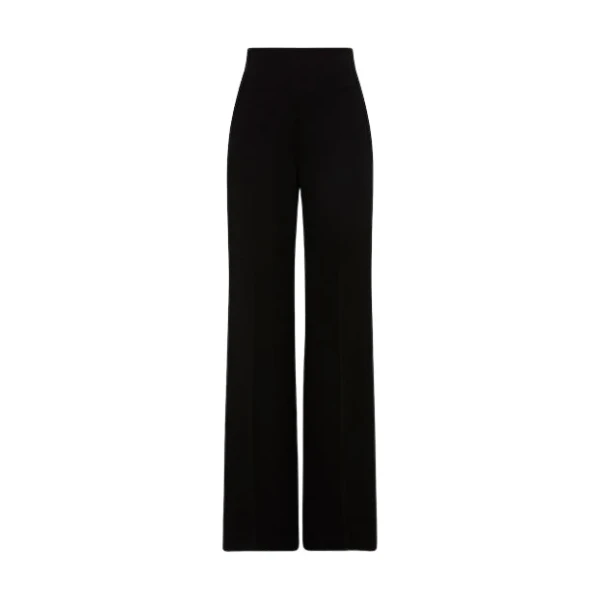 Black Crepe Wide Classic Pant
