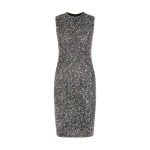 Chrome Crushed Sequin Mini Dress