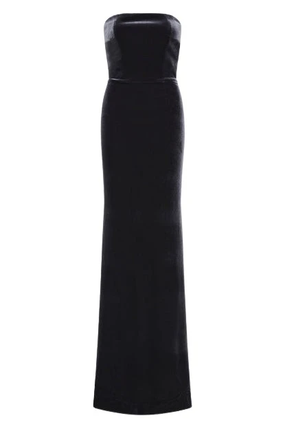 Carla-Zampatti-Midnight-Velvet-Strapless-Gown51560_nobg Midnight Velvet Strapless Gown - Image 1