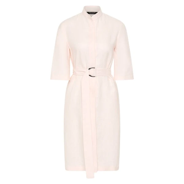 Rosa Linen Box Sleeve Shirt Dress