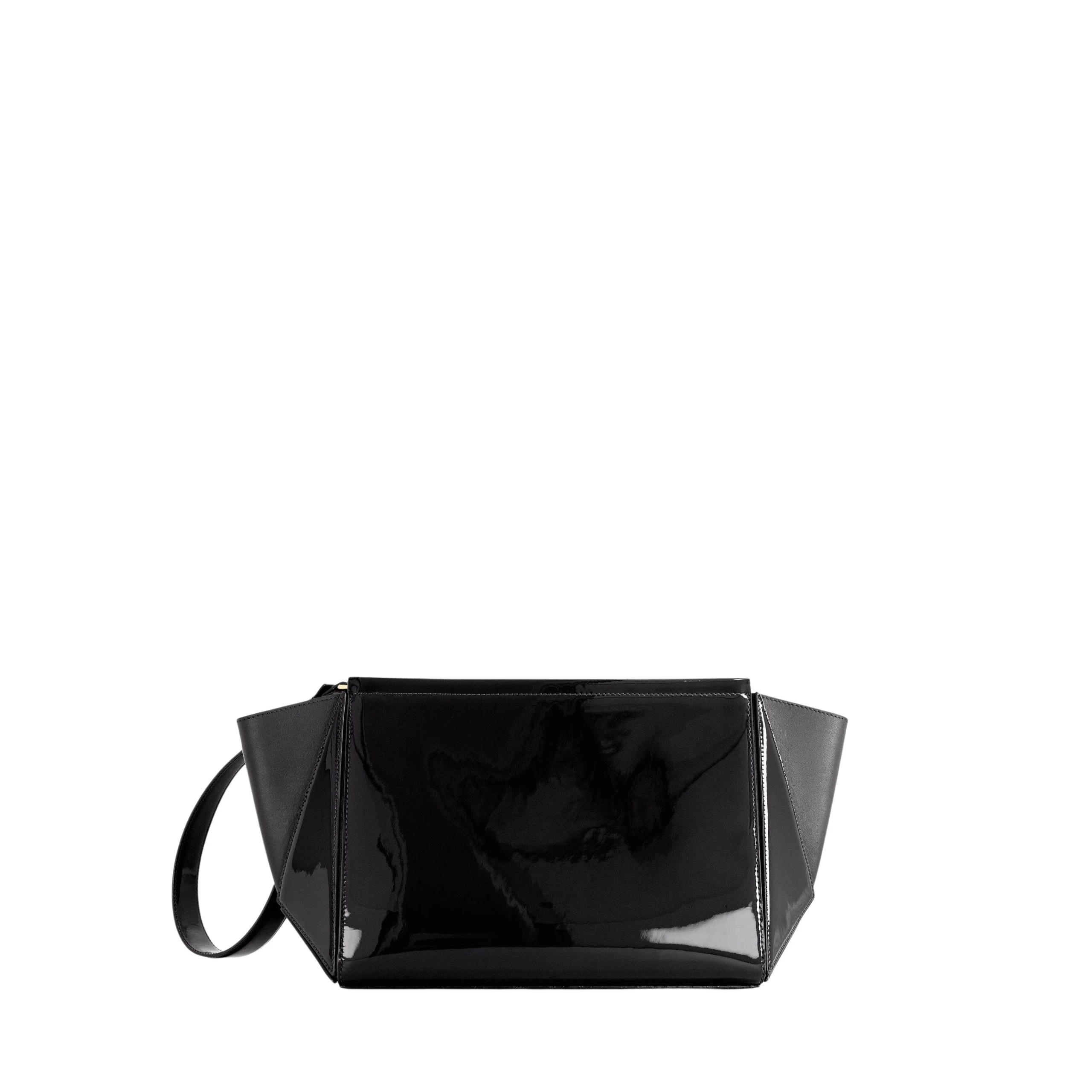 Mlouye-Large-Triangle-Pouch-Patent-Black-scaled53648_nobg Large Triangle Pouch - Patent Black Wallets & Purses - Image 1