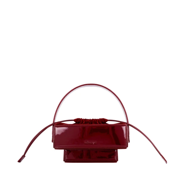 Monolit - Patent Bordeaux Tote Bags