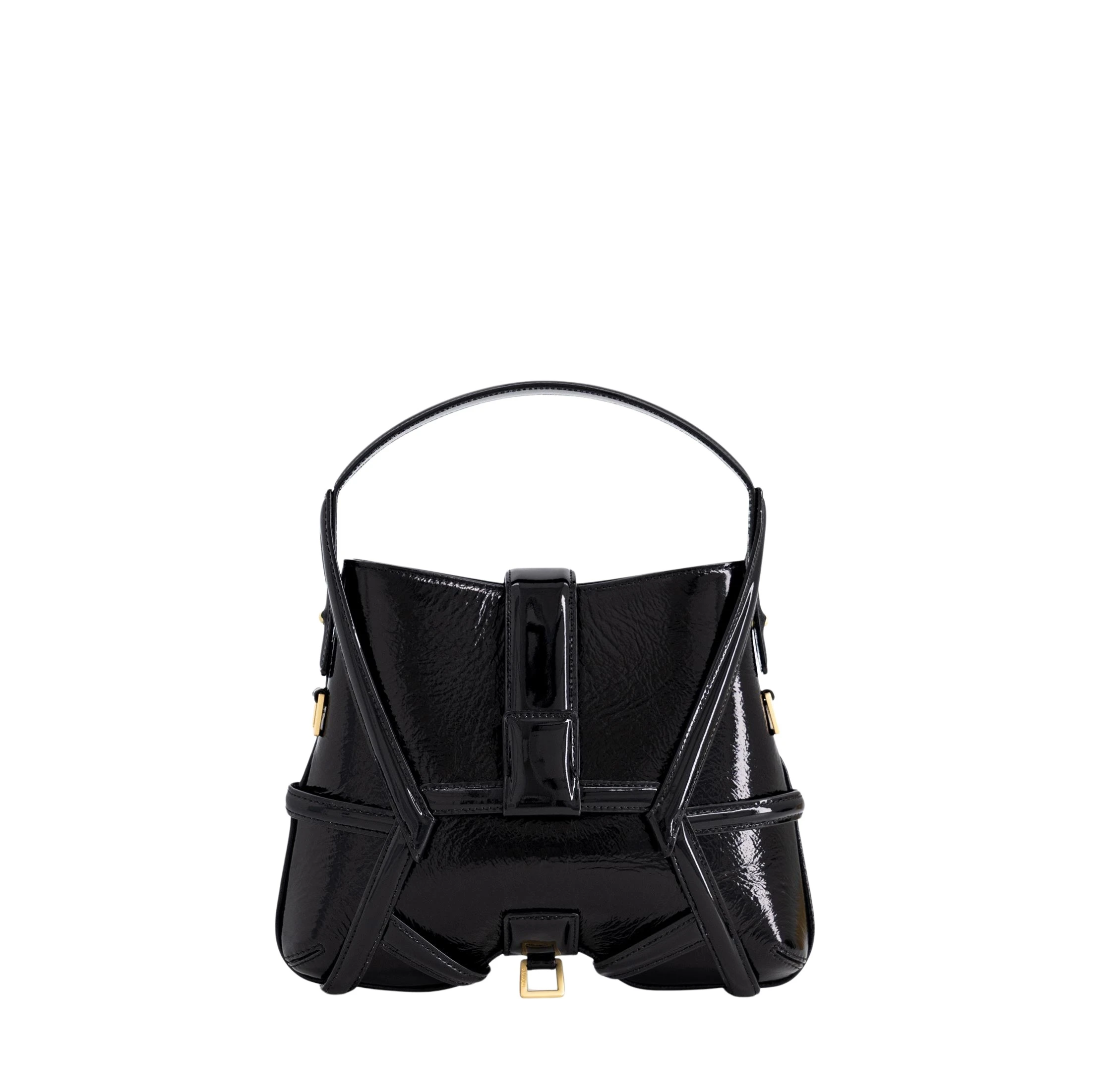 Mlouye-S-X2-Patent-Black29187_nobg S-X2 - Patent Black Shoulder Bags - Image 1