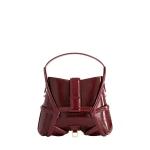 S-X2 - Patent Bordeaux Shoulder Bags