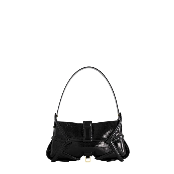 S-X3 - Patent Black Shoulder Bags