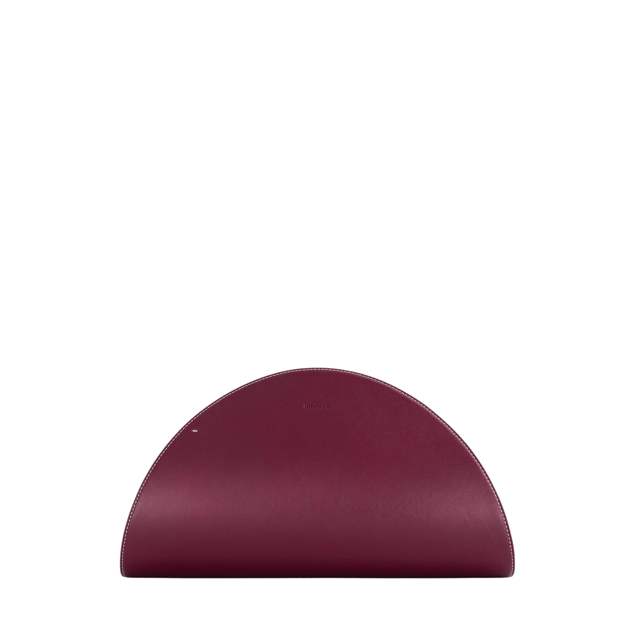 Mlouye-Small-Arc-Merlot18287_nobg Small Arc - Merlot Clutch Bags - Image 1