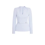 Blanca Silk Blue Top