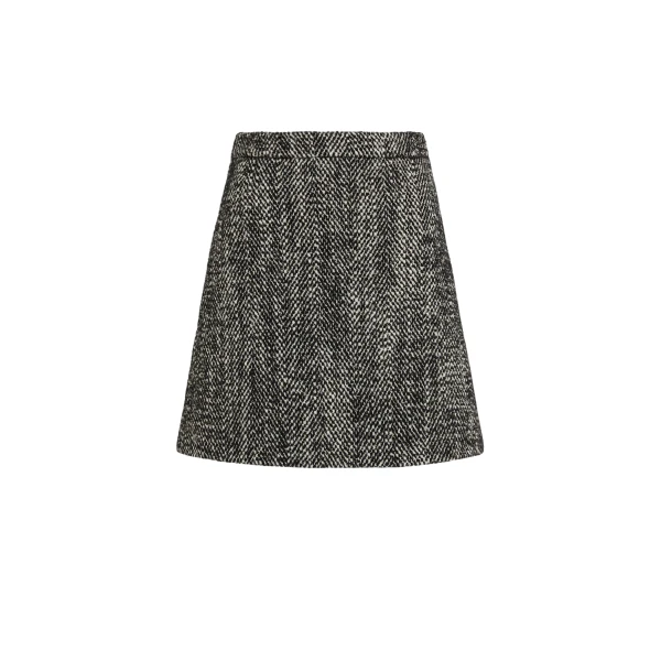 Bronagh Black Wool Skirt