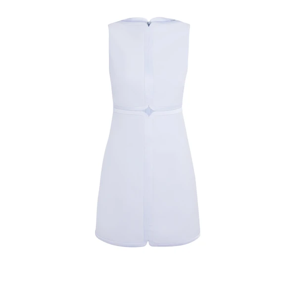 Isra Silk Blue Short Dress