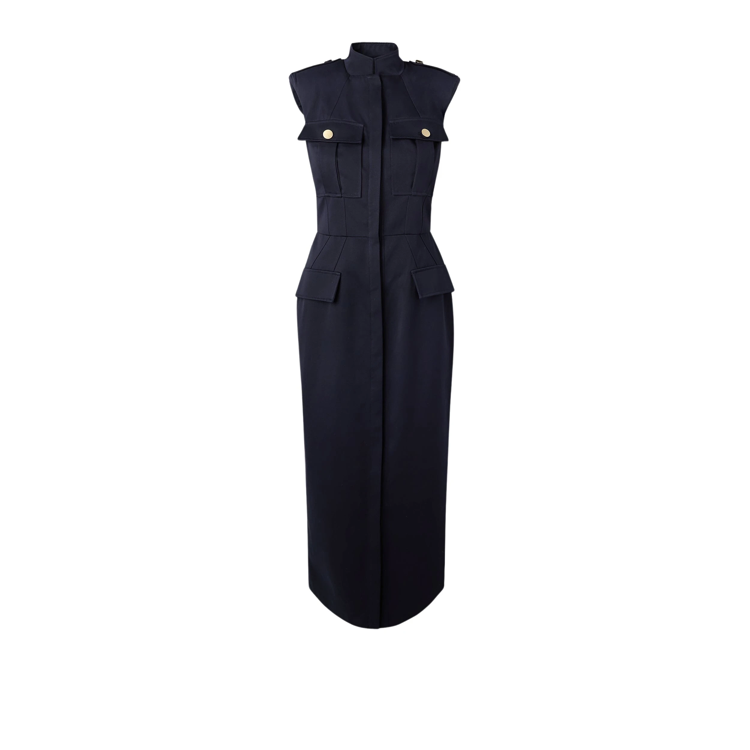 Safiyaa-Lani-Midnight-Navy-Midi-Dress68411_nobg Lani Midnight Navy Midi Dress - Image 1