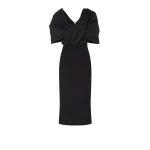 Roma Black Midi Dress