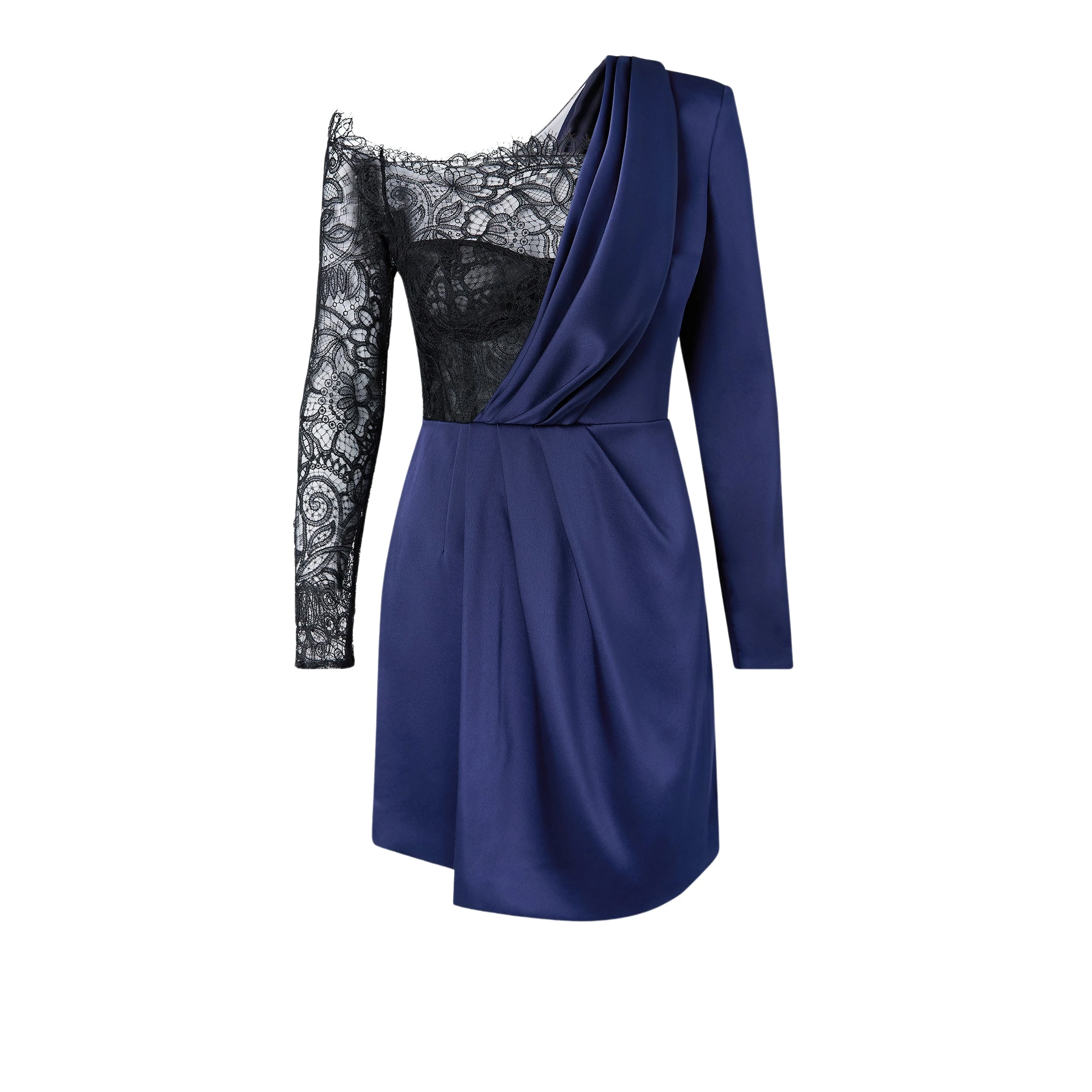 Safiyaa-Suzie-Midnight-Navy-Short-Dress28404_nobg Suzie Midnight Navy Short Dress - Image 1