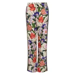 Borgo de Nor Aubrielle Crepe Trouser - Tree Of Life Cream Borgo de Nor