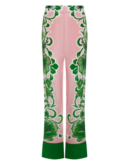 Borgo de Nor Havana Crepe Trouser - Antigua Green Borgo de Nor