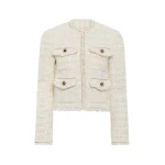 Borgo de Nor Venetia Tweed Jacket - Cream Borgo de Nor