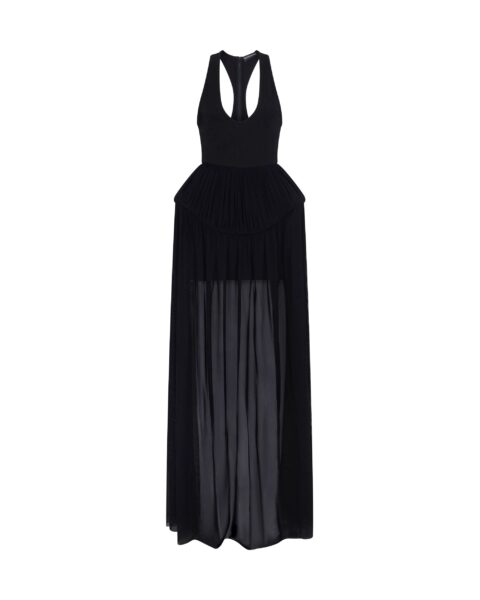 David Koma Racer Top And Tulle Crinoline Gown
