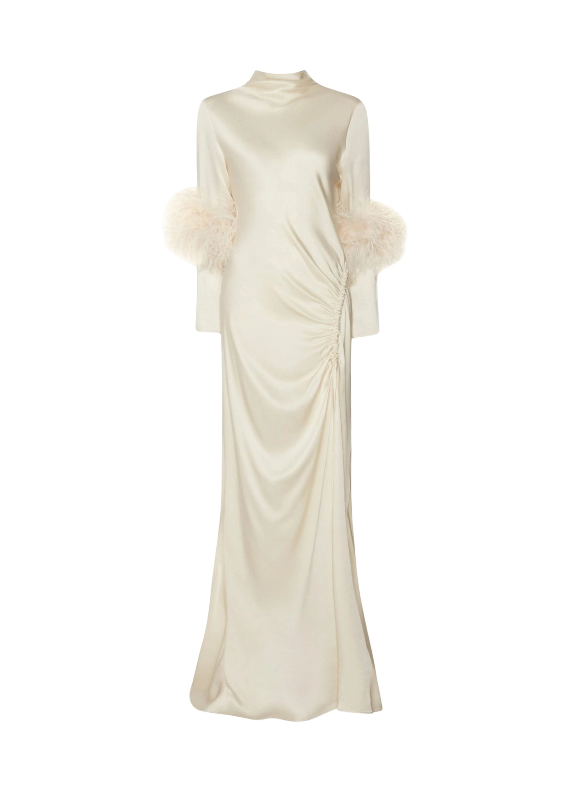 Lapointe-Satin-Bias-Feather-Tab-Gown-With-Slit-scaled78840_nobg Lapointe Dresses luxury Clothing from Luxury Handbags Marketplace