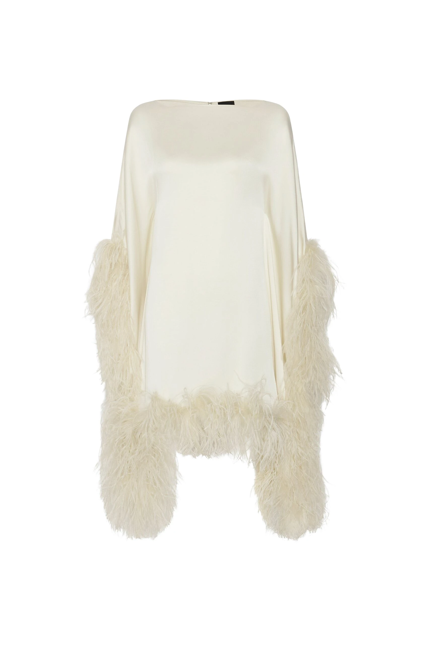 Lapointe-Satin-Cape-Dress-With-Feathers-7-scaled47559_nobg Lapointe Dresses luxury Clothing from Luxury Handbags Marketplace