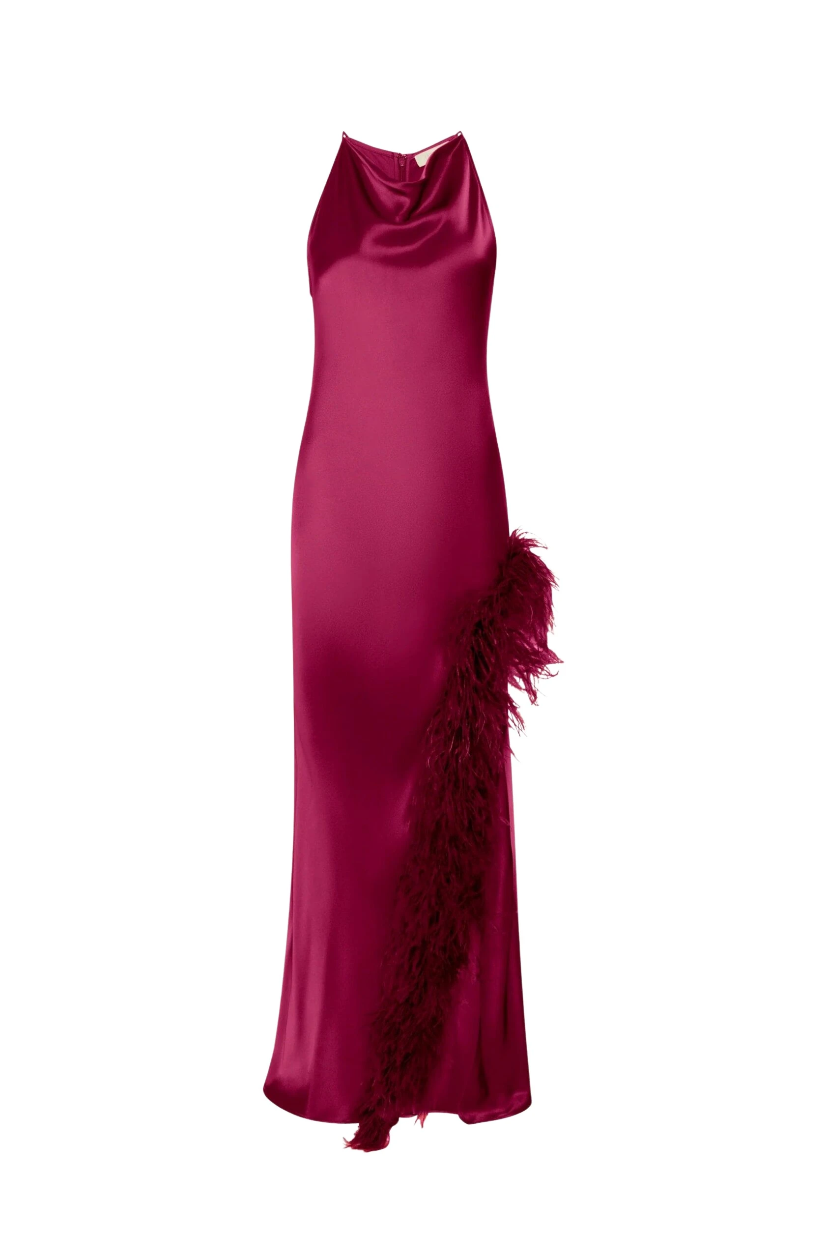 Lapointe-Satin-Halter-Gown-With-Feathers-7-scaled47629_nobg Lapointe Dresses luxury Clothing from Luxury Handbags Marketplace