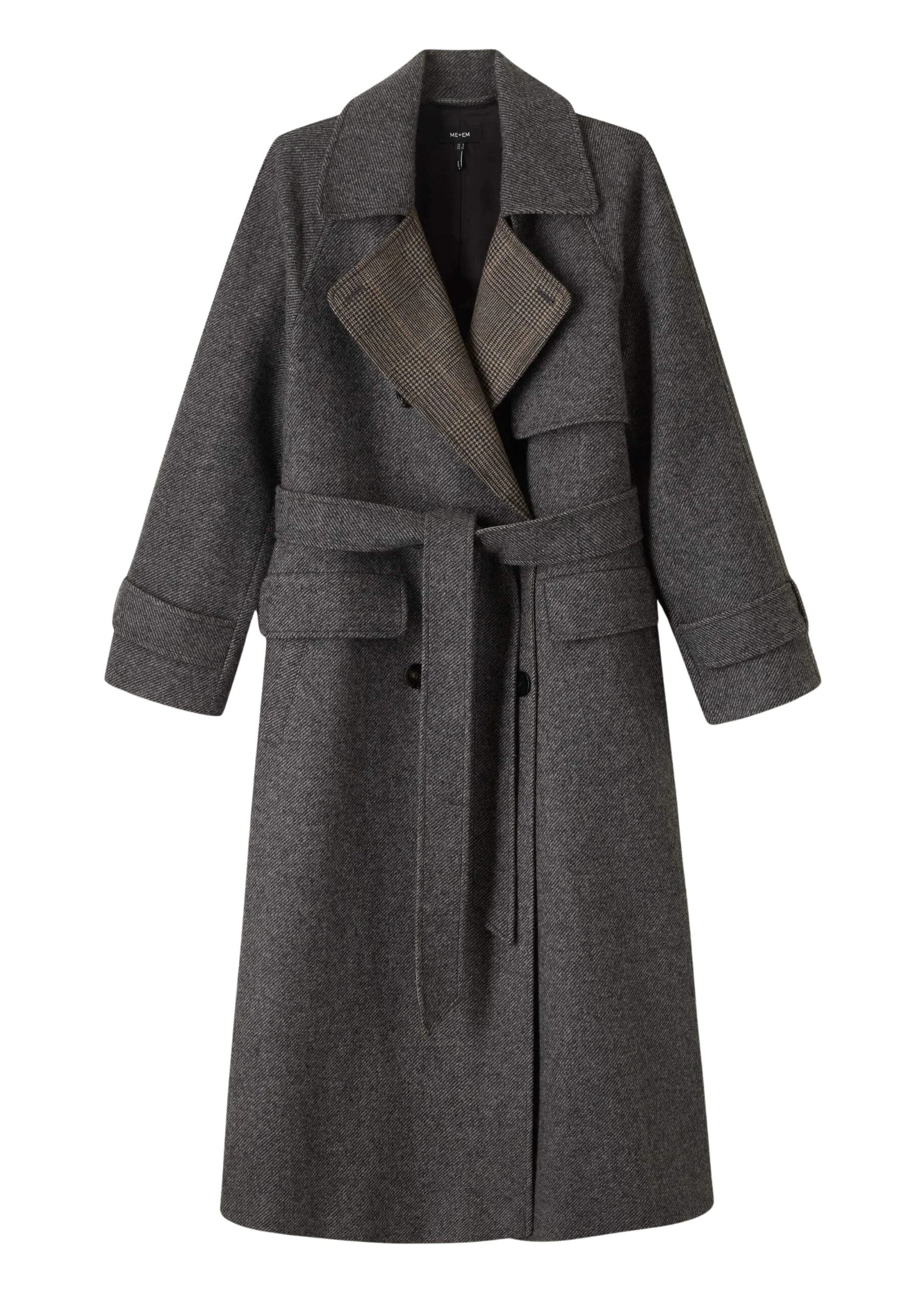 Me-and-Em-Check-Wool-Trench-Coat-scaled87922_nobg Me and Em Coats luxury Clothing from Luxury Handbags Marketplace
