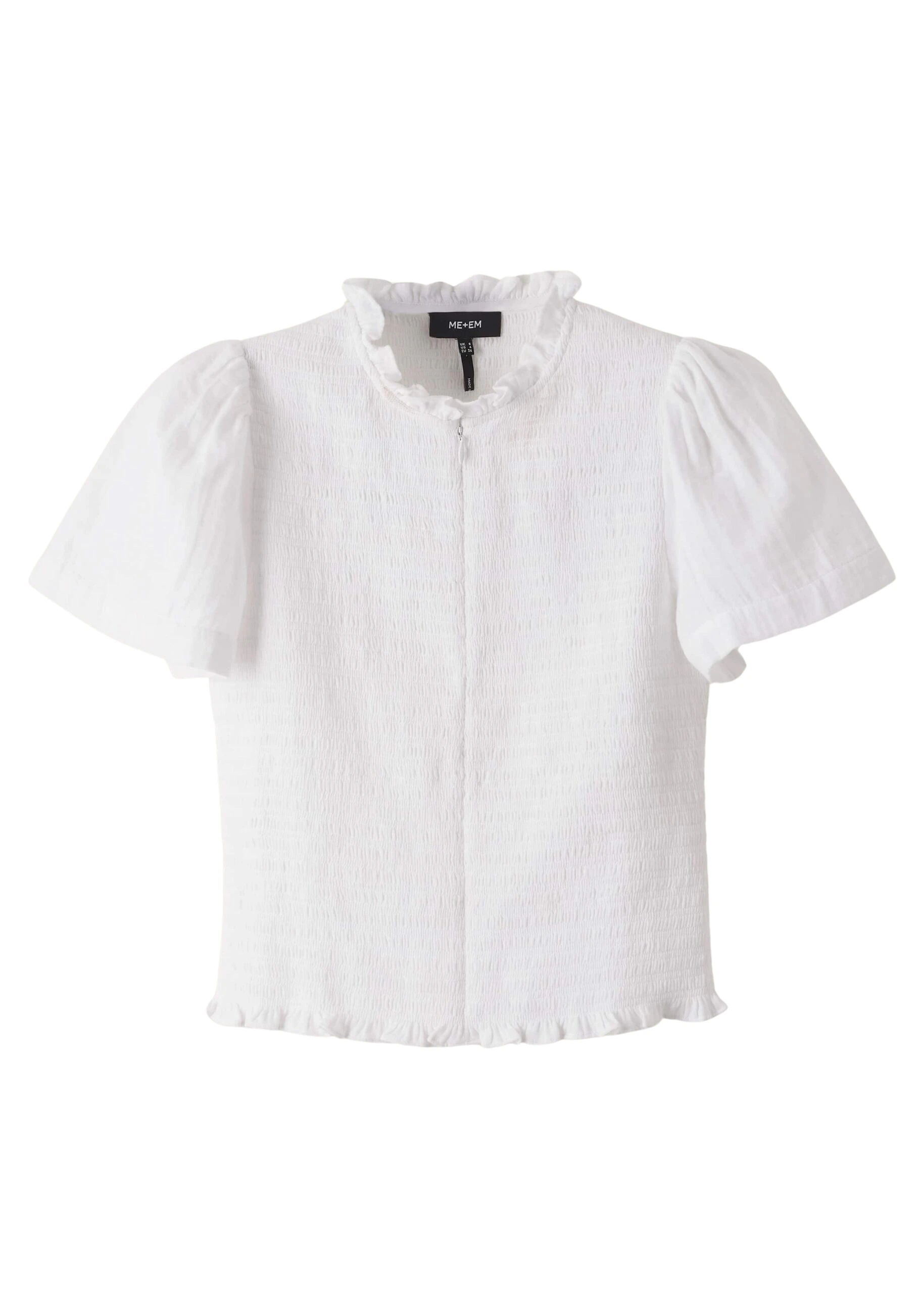 Me-and-Em-Cheesecloth-Shirred-Zip-Top-scaled52290_nobg Me and Em Tops luxury Clothing from Luxury Handbags Marketplace