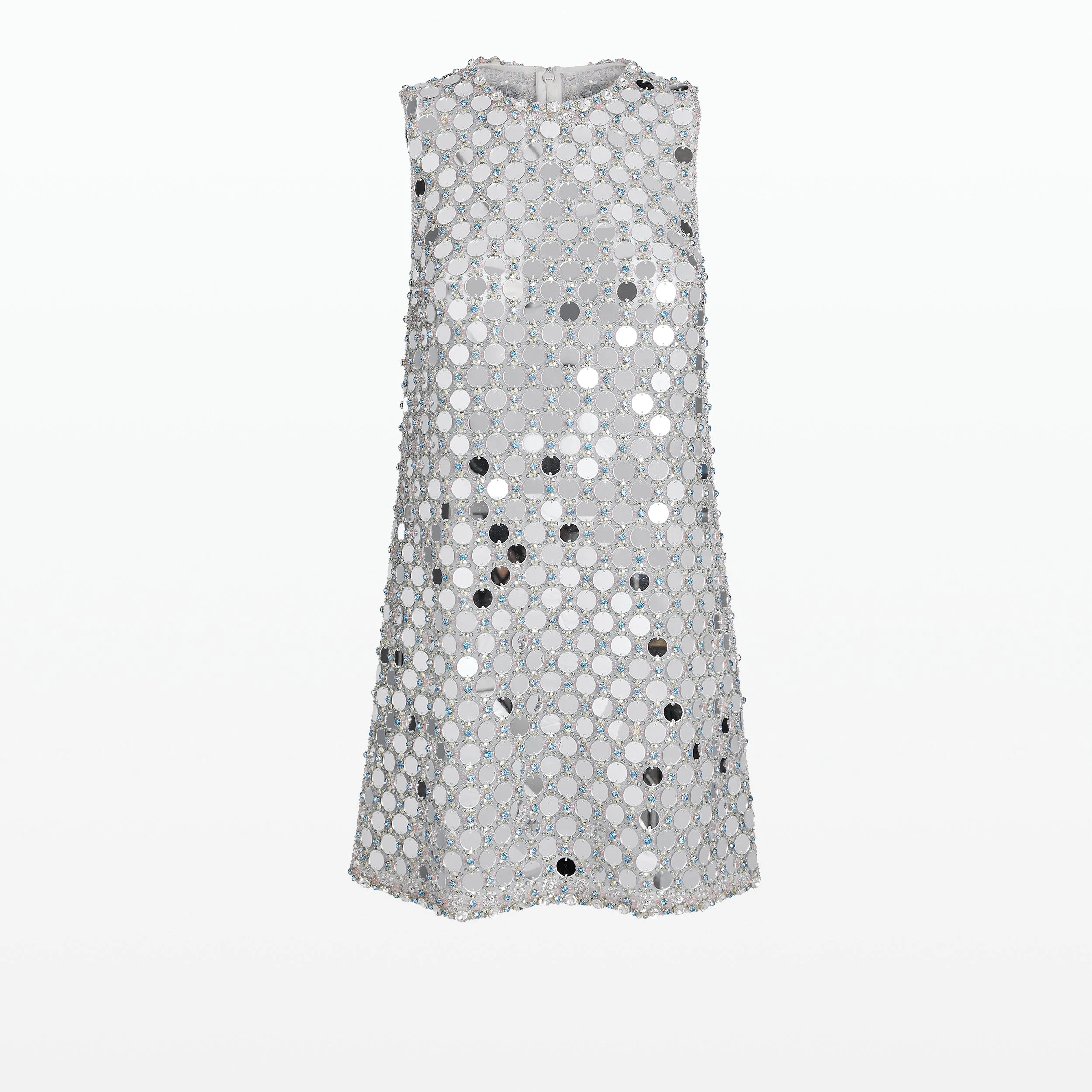 Safiyaa Amal Ivory & Multi-Pastel Short Dress safiyaa