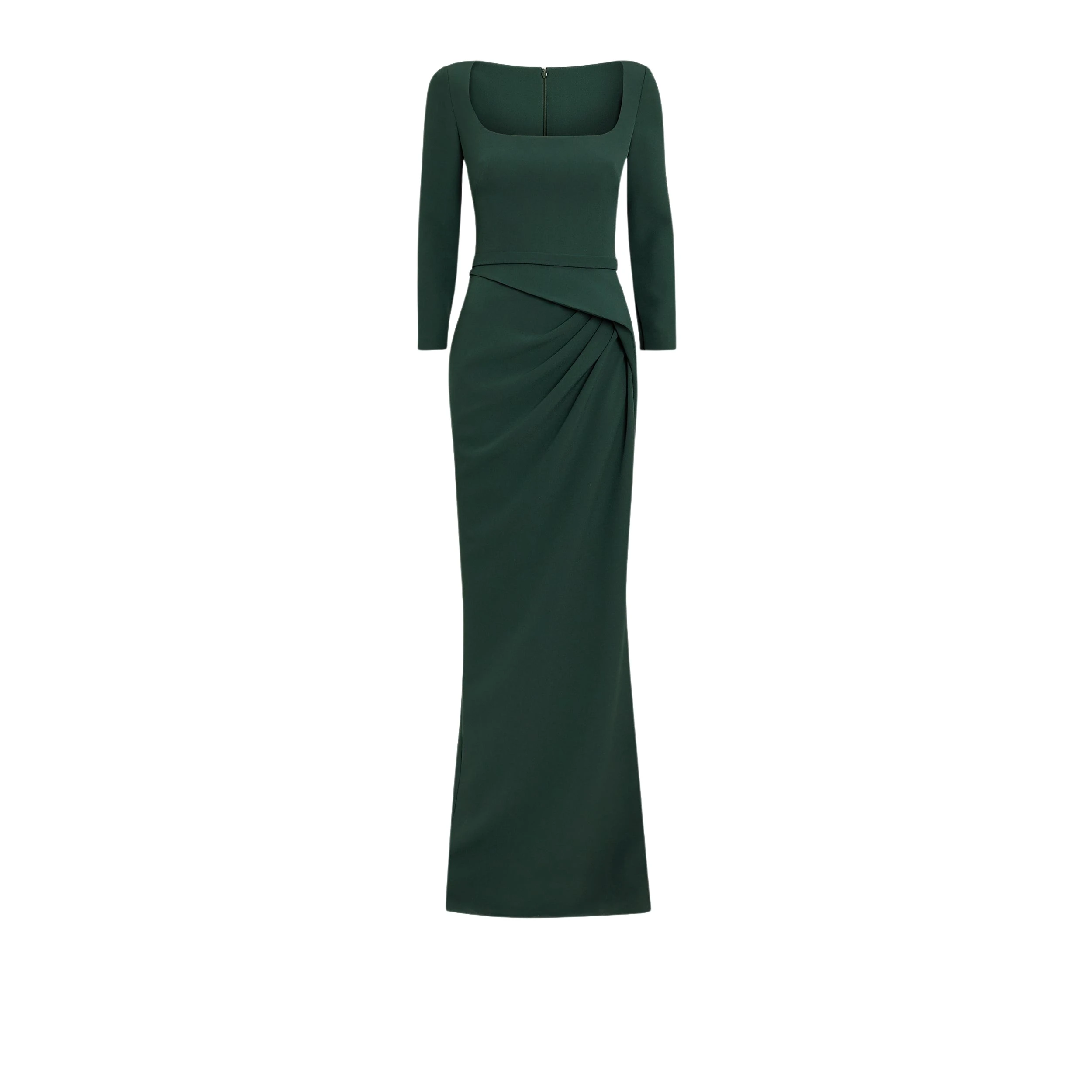 Safiyaa-Mahir-Darkest-Spruce-Long-Dress92274_nobg Safiyaa Clothing luxury Clothing from Luxury Handbags Marketplace