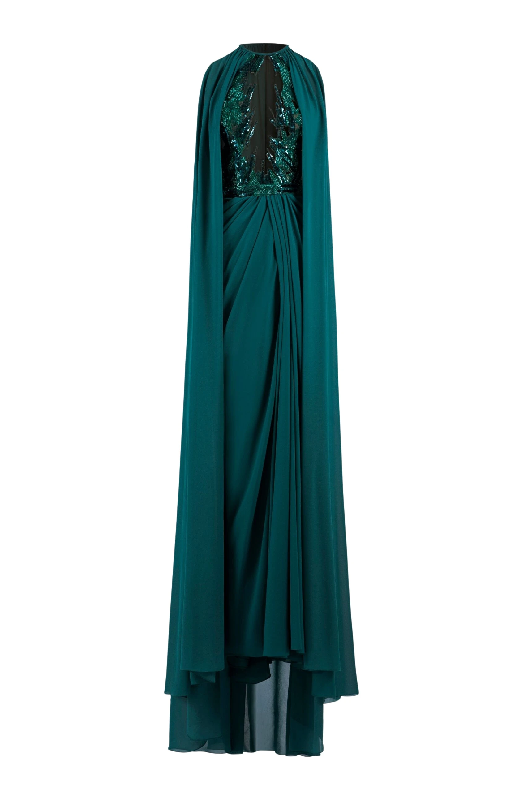 Saiid-Kobeisy-Pleated-dress-with-cape-scaled48675_nobg Saiid Kobeisy Dresses luxury Clothing from Luxury Handbags Marketplace